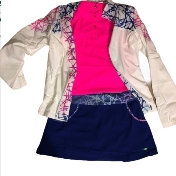 NWT Diadora 3 piece activewear tennis skirt outfit - Picture 2 of 16